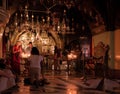 JERUSALEM - Juli 15: The Church of the Holy Sepulchre. place se Royalty Free Stock Photo