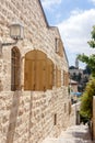 Jerusalem Lane in Mishkenot Shaananim Royalty Free Stock Photo