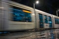 Jerusalem Light Rail tram train . Jerusalem is the most visited city by tourists in Israel Jerusalem tram Royalty Free Stock Photo