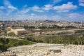 Jerusalem old city from Mount of Olives Royalty Free Stock Photo