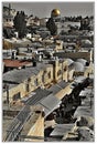 Jerusalem Old City - view from the northern walls Royalty Free Stock Photo