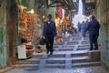 JERUSALEM: An Orthodox Jewish man walks through the Christian Quarter Royalty Free Stock Photo