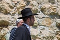 Jerusalem Orthodox Jews in the Old city. An ultra-orthodox jewish or Haridi man in