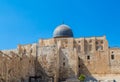 Jerusalem, Palestine, Israel-August 14, 2015 - al-Aqsa Mosque is a large Muslim temple in Jerusalem and one of the most revered