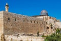 Jerusalem, Palestine, Israel-August 14, 2015 - al-Aqsa Mosque is a large Muslim temple in Jerusalem and one of the most revered