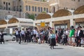 Jerusalem, Palestine, Israel-August 14, 2015 - Orthodox Jews in the Old city. An ultra-orthodox jewish or Haridi man in