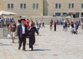 Jerusalem, Palestine, Israel-August 14, 2015-the Western Wall in the Old city Royalty Free Stock Photo