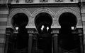 Jerusalem Synagogue Prague: the facade of this religious building made in moorish style is being restored Royalty Free Stock Photo