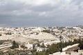 The Jewish cemetery seen on the slopes of Mount of Olives in East Jerusalem Royalty Free Stock Photo