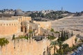 Jerusalem wall and Al-Aqsa Mosque