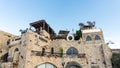 Jerusalem white stone house in Old Yafo Jaffa. Tel Aviv, Israel.