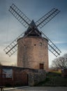 Jerusalem windmill Goult ,provence , France.hill top village. provence Royalty Free Stock Photo
