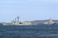 HMAS Darwin FFG 04 Adelaide-class guided-missile frigate of the Royal Australian Navy in Sydney Harbor