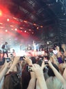 Jessie J at Bedgebury Concert. Hands and phones.