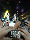 Jessie J at Bedgebury Concert. Hands and phones. 2