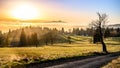 Jested ridge sunset panorama