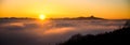 Jested ridge sunset panorama