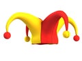 Jester hat isolated on white Royalty Free Stock Photo