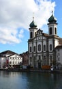 Jesuit Church along the river Reuss