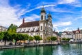 Jesuit Church, Jesuitenkirche in Lucerne, Luzern, Switzerland Royalty Free Stock Photo