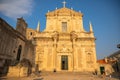 Jesuit church of St. Ignatius in Dubrovnik, Croatia