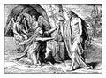 Jesus Appears to Mary Magdalene After His Resurrection vintage illustration