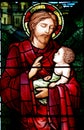 Jesus blessing a child