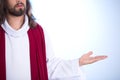 Jesus on bright background Royalty Free Stock Photo