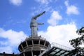 a View of Jesus Blessing Statue in Buntu Burake, Makale, Tana Toraja, South Sulawesi, Indonesia