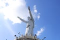 a View of Jesus Blessing Statue in Buntu Burake, Makale, Tana Toraja, South Sulawesi, Indonesia