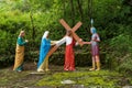 Jesus Carries His Cross (Sculptural Representation