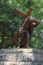 Jesus Carrying the Cross at The National Sanctuary of our Sorrowful Mother the Grotto in Portland, Oregon