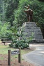 Jesus Carrying the Cross at The National Sanctuary of our Sorrowful Mother the Grotto in Portland, Oregon