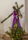 Jesus carrying the cross statue, San Jose Cathedral, La Antigua, Guatemala