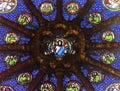 Jesus Christ Rose Window Saint Paul Church Nimes Gard France