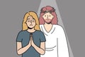 Jesus Christ appeared to blonde girl in prayer.