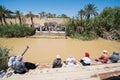 Sacred water of the River Jordan Royalty Free Stock Photo