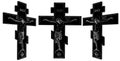 Jesus Christ Cross Crucifixion Vector. Illustration Isolated On White Background.