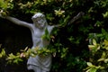 Jesus Christ on the cross on historic cemetery in Lommel, Belgium Royalty Free Stock Photo