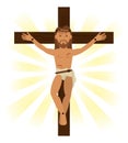 Jesus christ crucified religious symbol Royalty Free Stock Photo