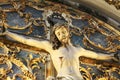 Jesus christ crucified, with reliquary