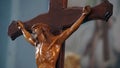 Jesus christ, crucifix figure medium shot Royalty Free Stock Photo