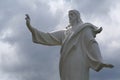 Jesus Christ with hand raised for blessing. Statue of Jesus of Nazareth Royalty Free Stock Photo