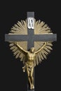 Jesus Christ INRI on the cross Royalty Free Stock Photo