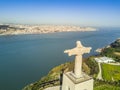 Jesus Christ monument in Lisbon, Portugal Royalty Free Stock Photo