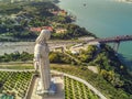 Jesus Christ monument in Lisbon, Portugal Royalty Free Stock Photo