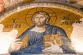 Jesus Christ mosaic in Chora Church Royalty Free Stock Photo