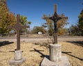 Jesus Christ nailed to the cross along State Highway 17 in Balmorhea, Texas.