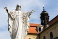 Jesus Christ with open arms statue, Velehrad Basilica, Czech Republic Royalty Free Stock Photo