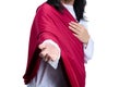 Jesus Christ with open palm giving helping hand Royalty Free Stock Photo